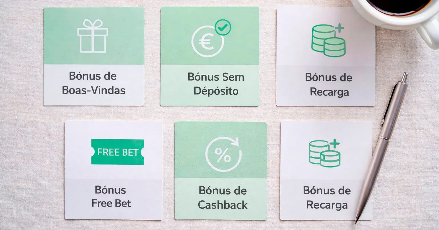 Tipos de bónus grátis nas apostas desportivas em Portugal